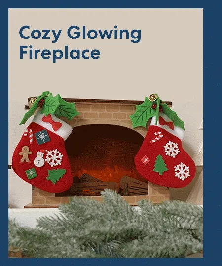 Cozy Glowing Fireplace