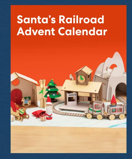 Santa's Railroad Advent Calendar