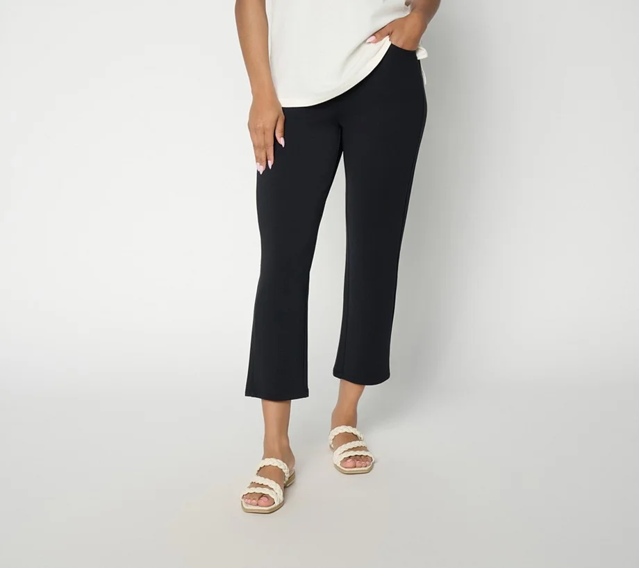 Belle by Kim Gravel Petite ScubaLuxe 5 Pocket Crop Pant