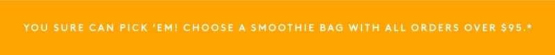 You Pick Smoothie Promo Banner