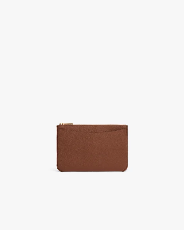 System Zipper Pouch Dark Chestnut