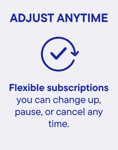 Adjust Anytime