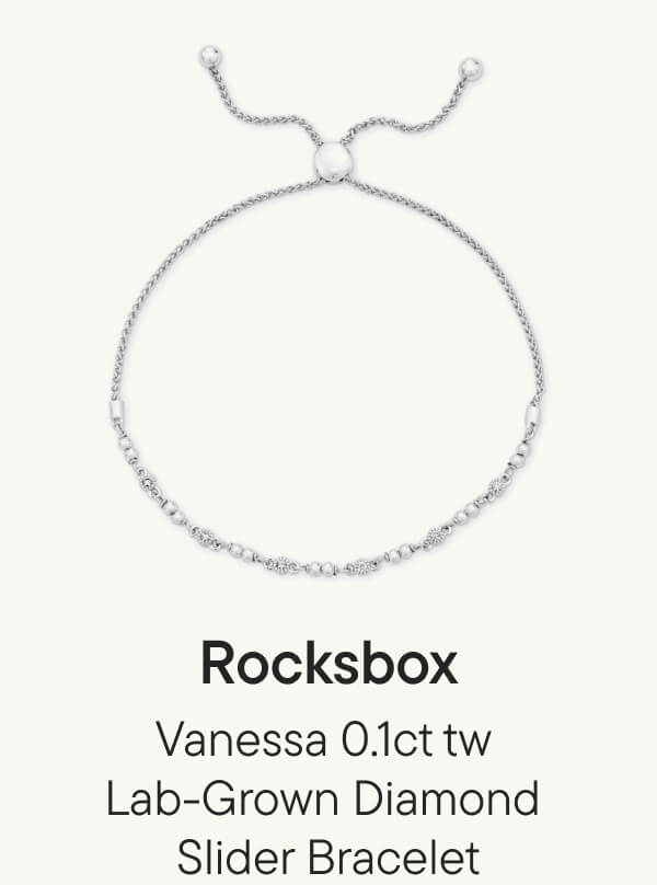 Vanessa 0.1ct tw Lab-Grown Diamond Slider Bracelet