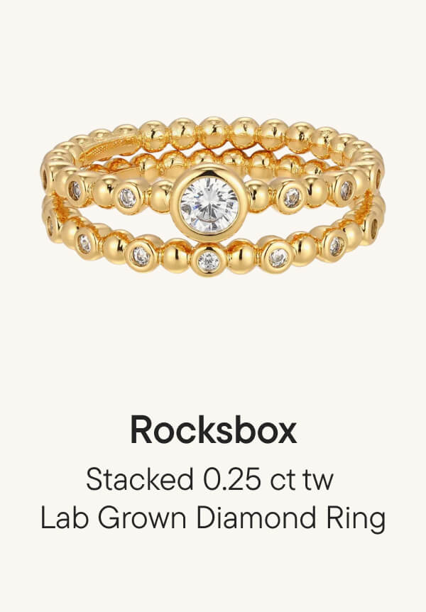 Stacked 0.25 ct tw Lab Grown Diamond Ring