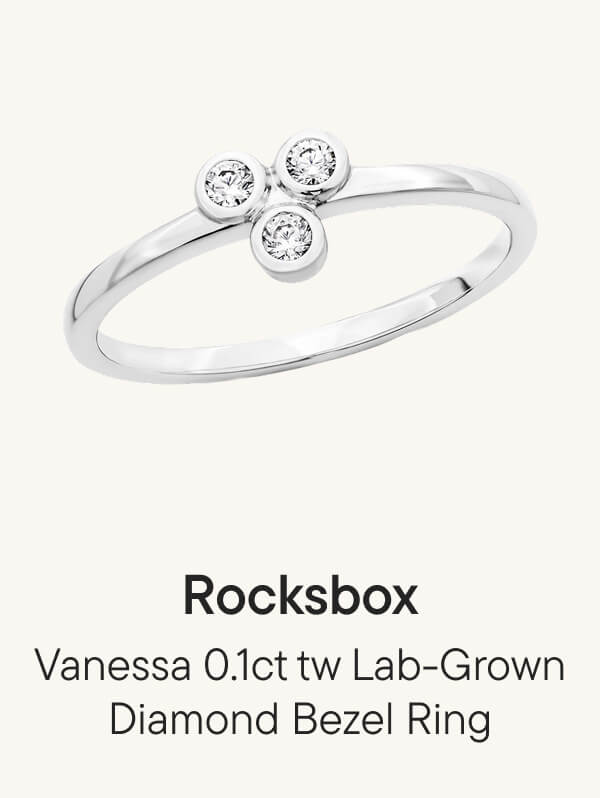 Vanessa 0.1ct tw Lab-Grown Diamond Bezel Ring