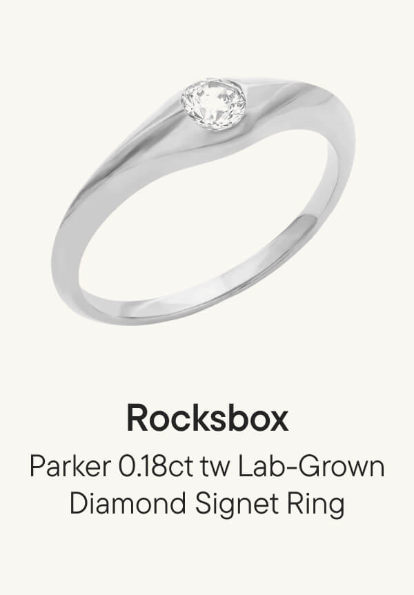 Parker 0.18ct tw Lab-Grown Diamond Signet Ring