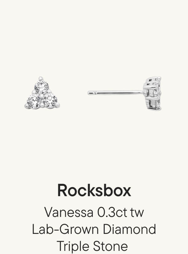 Vanessa 0.3ct tw Lab-Grown Diamond Triple Stone Studs