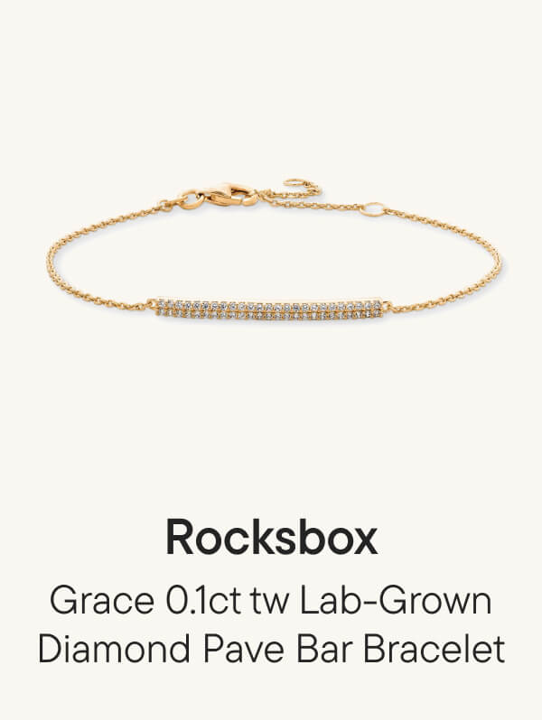 Grace 0.1ct tw Lab-Grown Diamond Pave Bar Bracelet