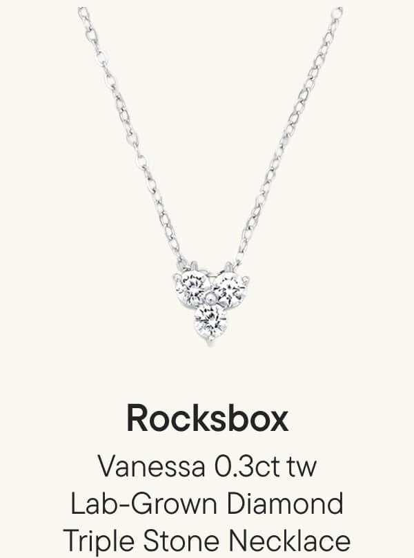 Vanessa 0.3ct tw Lab-Grown Diamond Triple Stone Necklace