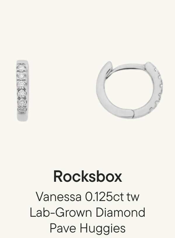 Vanessa 0.125ct tw Lab-Grown Diamond Pave Huggies