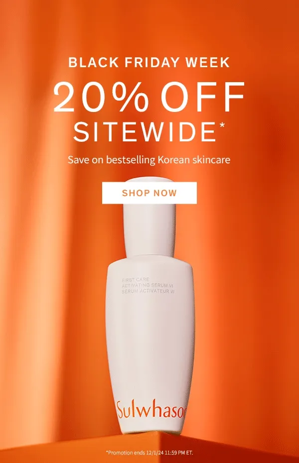 Black Friday Week: 20% off Sitewide