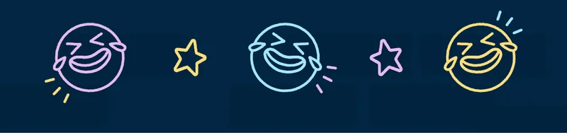 Cry laughing emojis