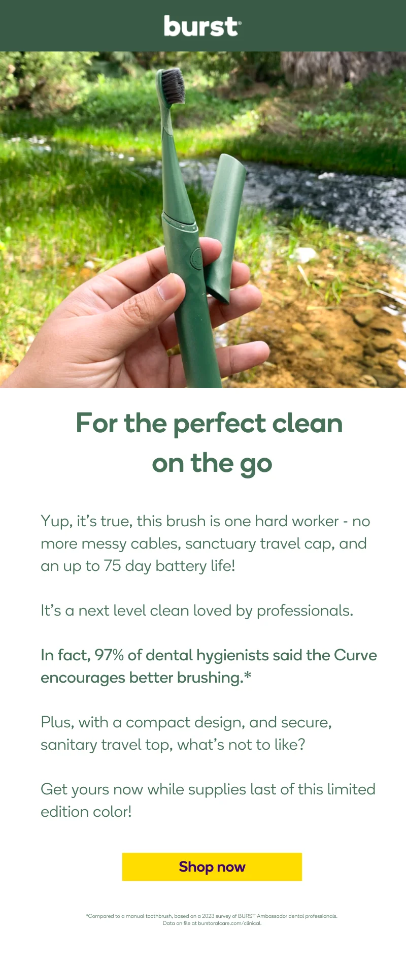 For the perfect clean on the go