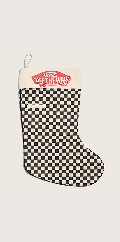 Black Checkerboard Stocking