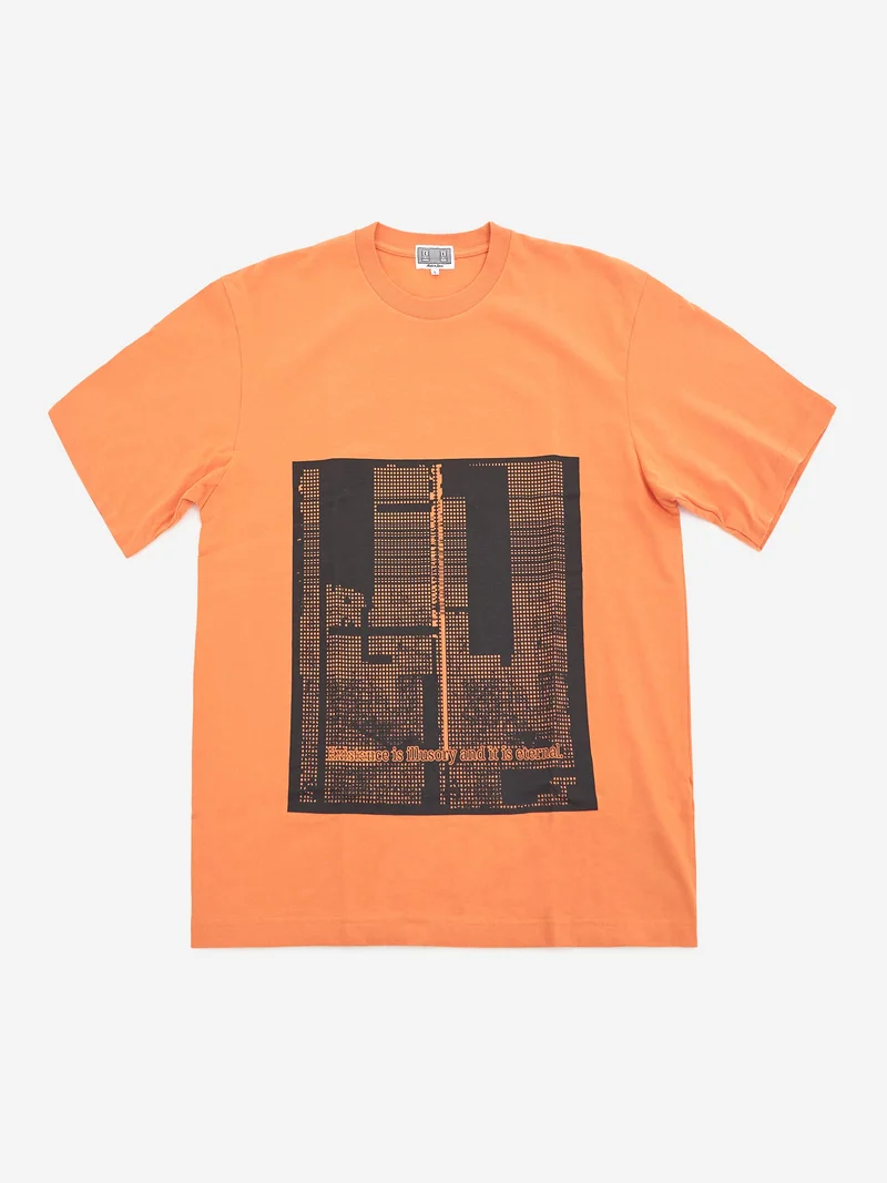 Image of C.E Cav Empt MD External Illusion T-Shirt - Orange