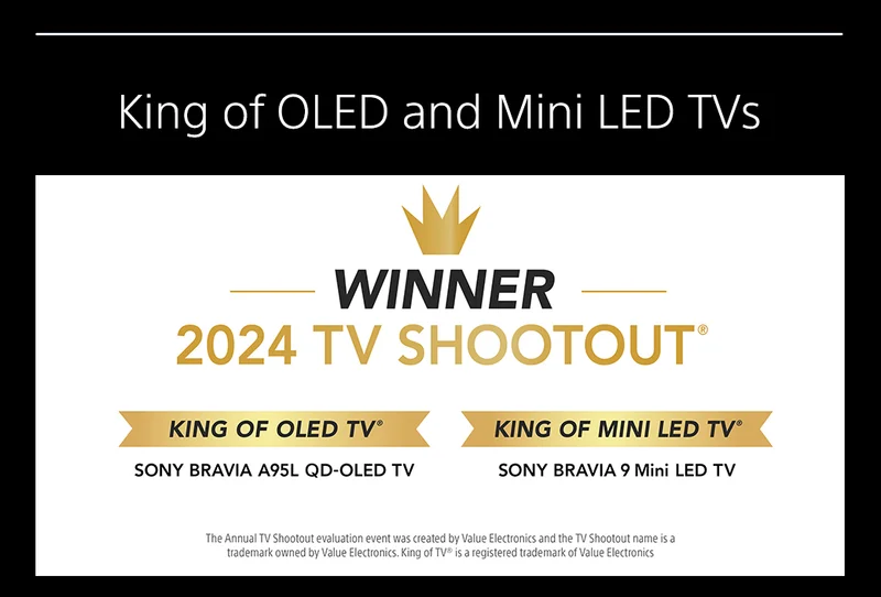 King of OLED and Mini LED TVs