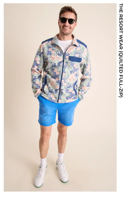 Quilted Full-Zip: The Resort Wear