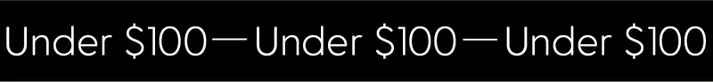 Under $100