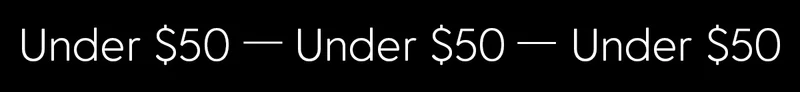 Under $50