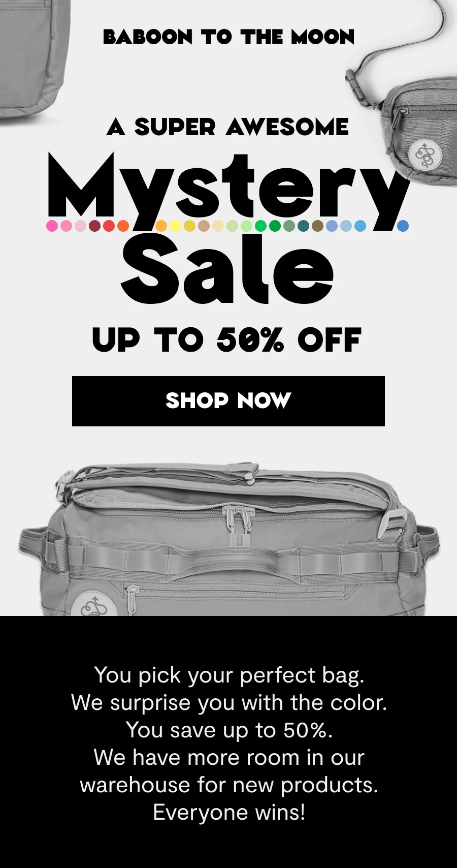 Up to 50% Off: Mystery Sale