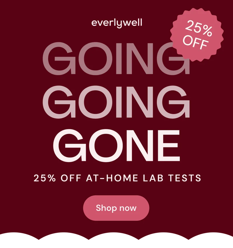 25% off at-home lab tests