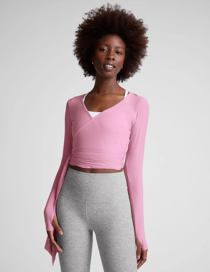 Image of Featherweight Waist No Time Wrap Top