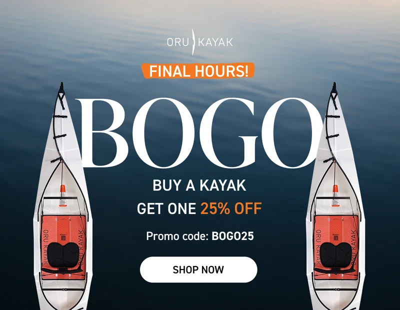 Double The Adventure: Buy a Kayak, Get One 25% Off. Use Code discount code Double The Adventure: Buy a Kayak, Get One 25% Off. Use Code discount code