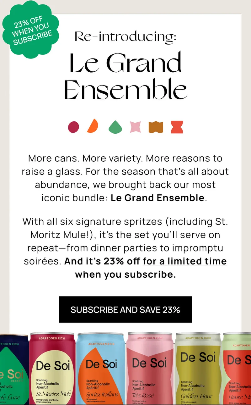 Re-introducing: Le Grand Ensemble | Subscribe and Save 23%