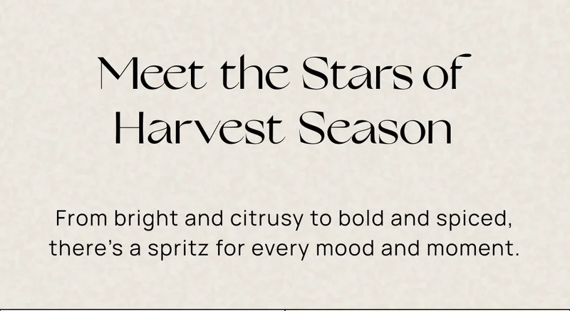 Meet the Stars of Harvest Season