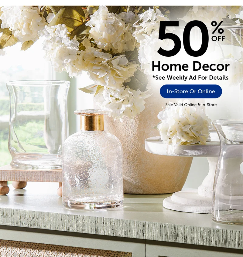 50% Off Home Decor