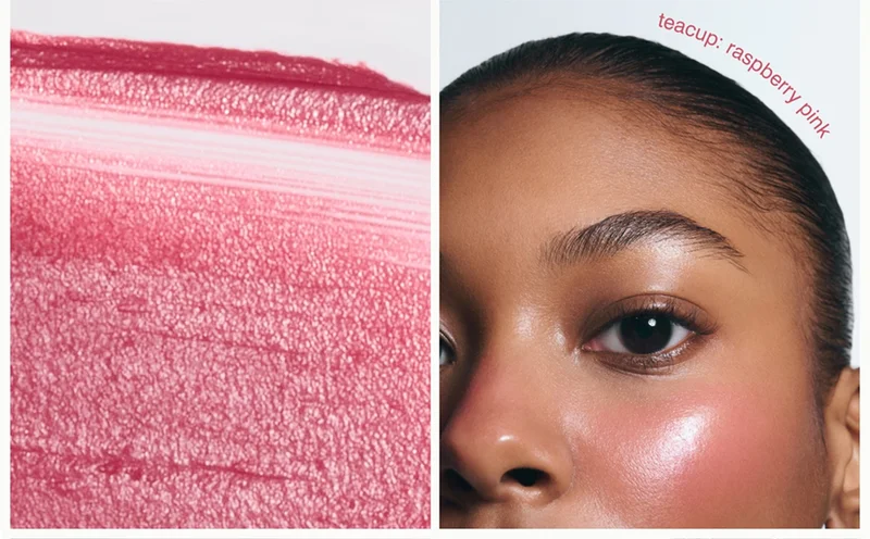 teacup: raspberry pink