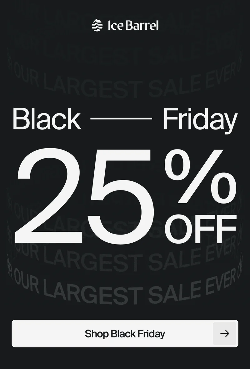 Shop 25% off during our Black Friday Sale!