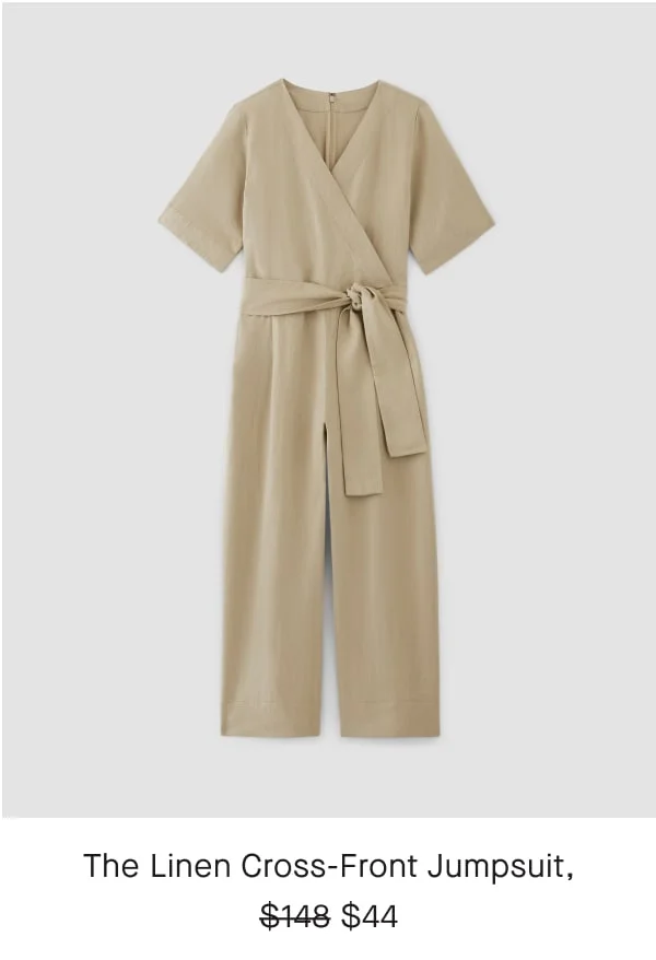 [IMAGE]The Linen Cross-Front Jumpsuit
