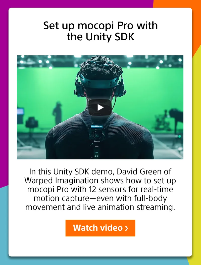 Set up mocopi Pro with the Unity SDK