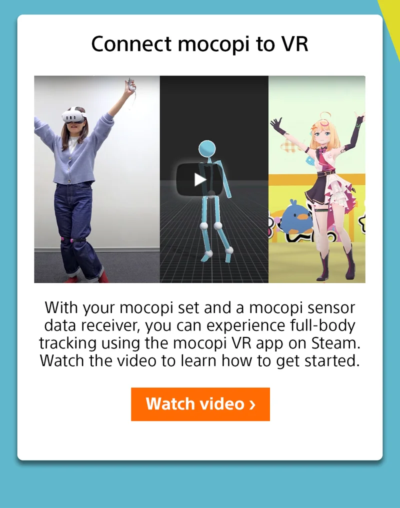 Connect mocopi to VR