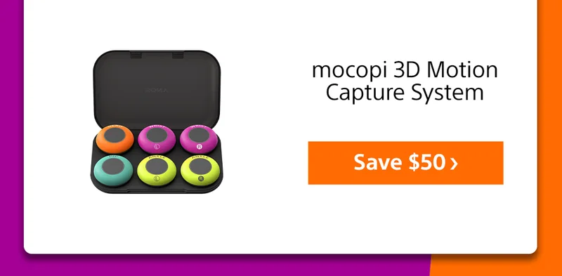 mocopi 3D Motion Capture System Save $50