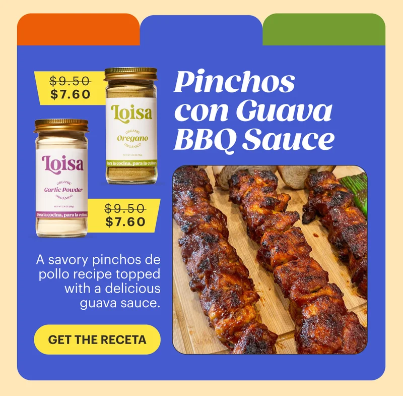 Pinchos con Guava BBQ Sauce GET THE RECETA