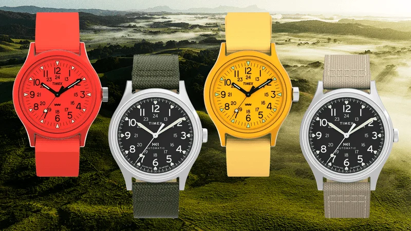 Four new versions of the Timex MK1 field watch. Four new versions of the Timex MK1 field watch.