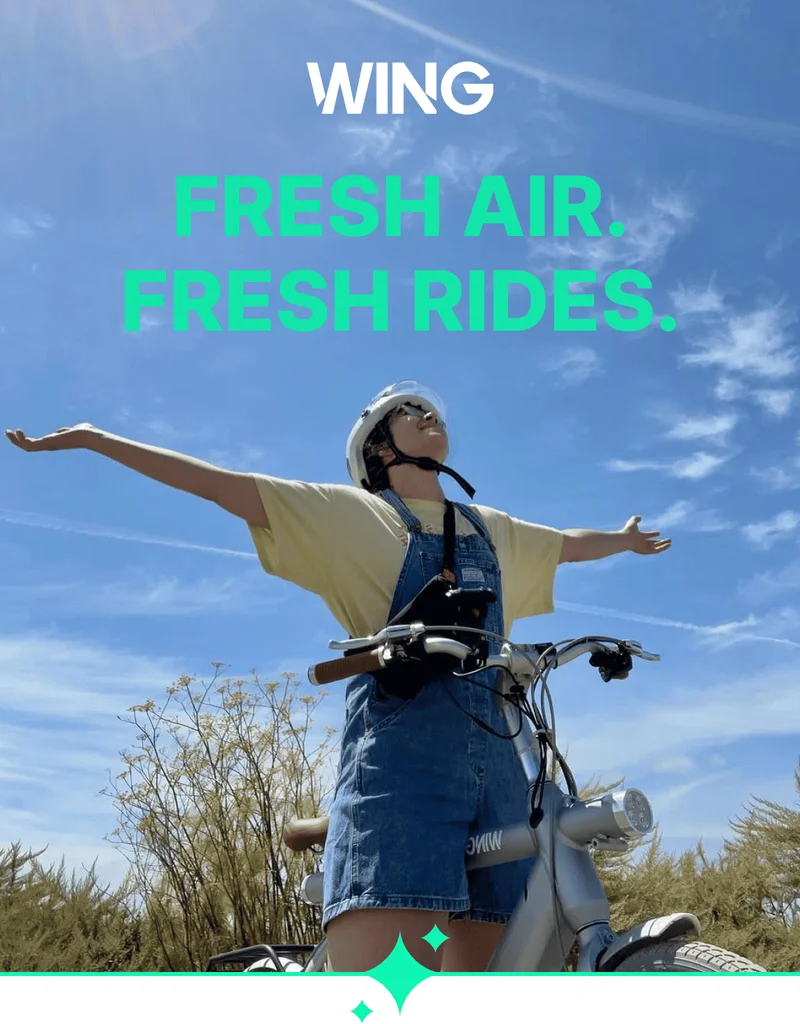 FRESH AIR. FRESH RIDES.