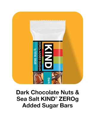 Dark Chocolate Nuts & Sea Salt KIND ZEROg Added Sugar Bars