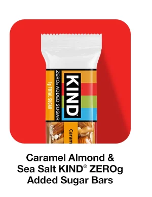 Caramel Almond & Sea Salt KIND ZEROg Added Sugar Bars