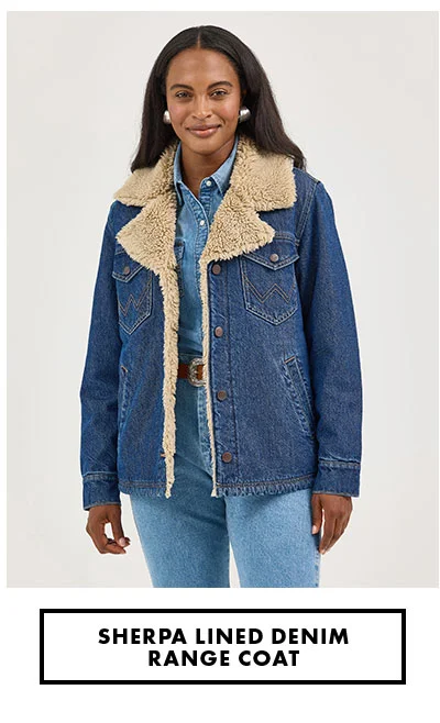 Sherpa Lined Denim Range Coat