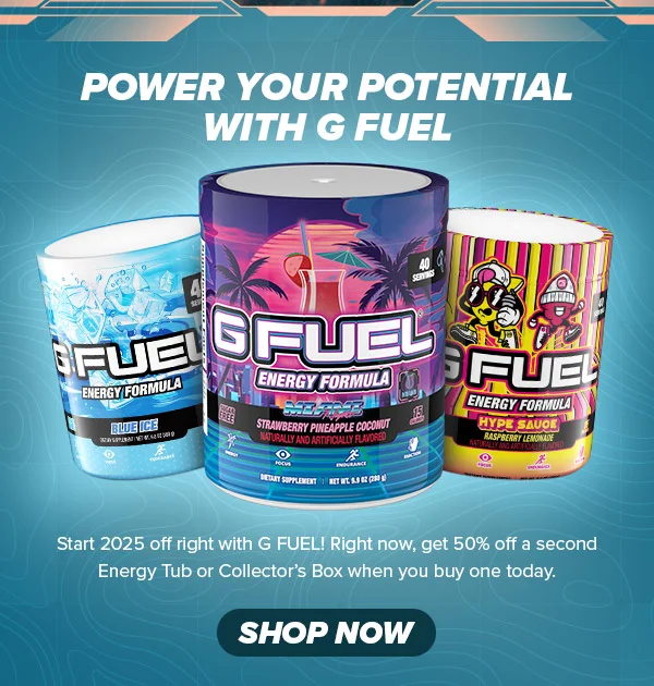 POWER YOUR POTENTIAL WITH G FUEL. SHOP NOW!