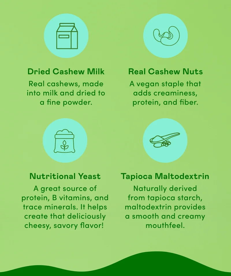 Dried Cashew Milk Real Cashew Nuts Nutritional Yeast Tapioca Maltodextrin