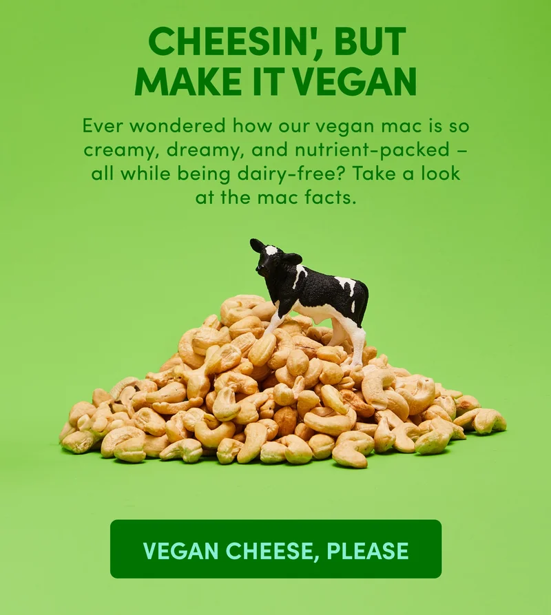 CHEESIN', BUT MAKE IT VEGAN