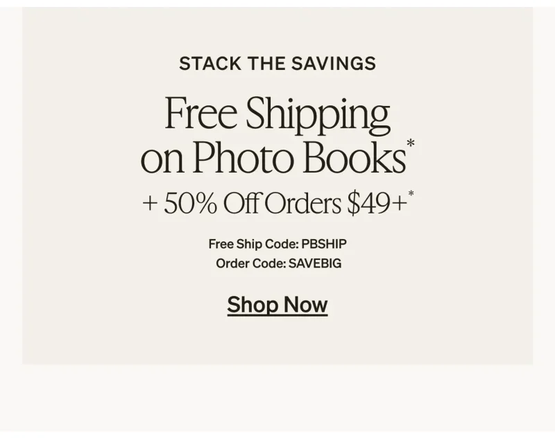 50% off qualified orders starts today!