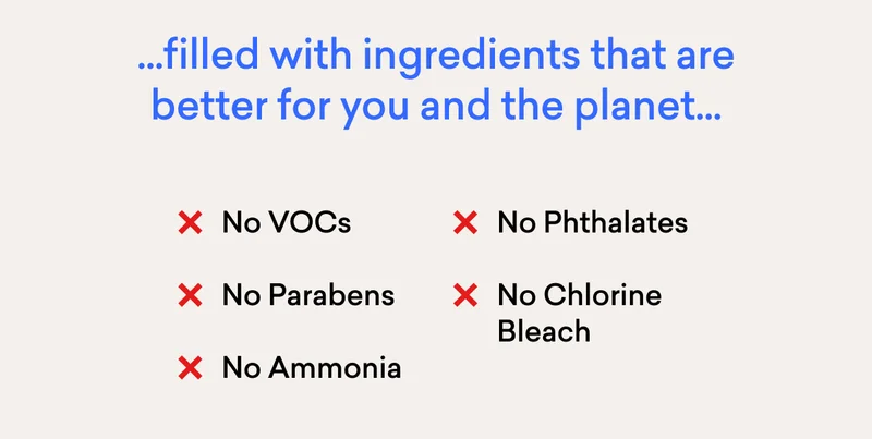 Better ingredients for you and the planet