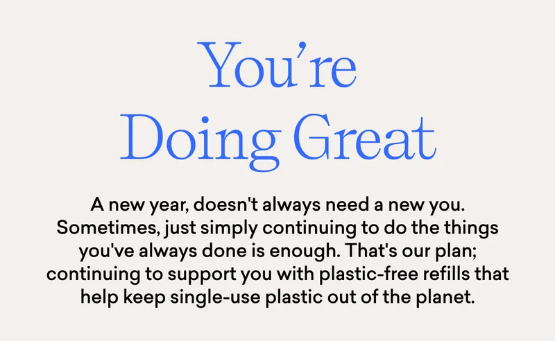 You're doing great