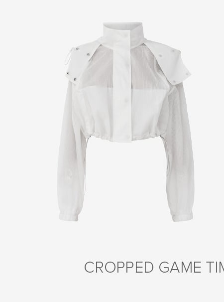 CROPPED GAME TIME FULL ZIP JACKET
