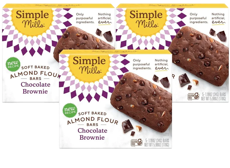 Image of Simple Mills Chocolate Brownie Soft Baked Bar (3 Pack)